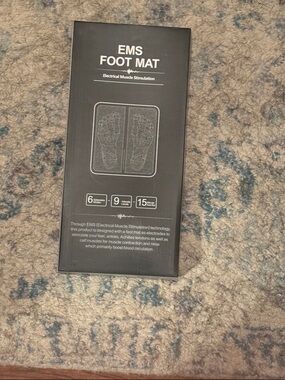 EMS Foot Mat - Black Electrical Muscle Stimulation Foot Massager